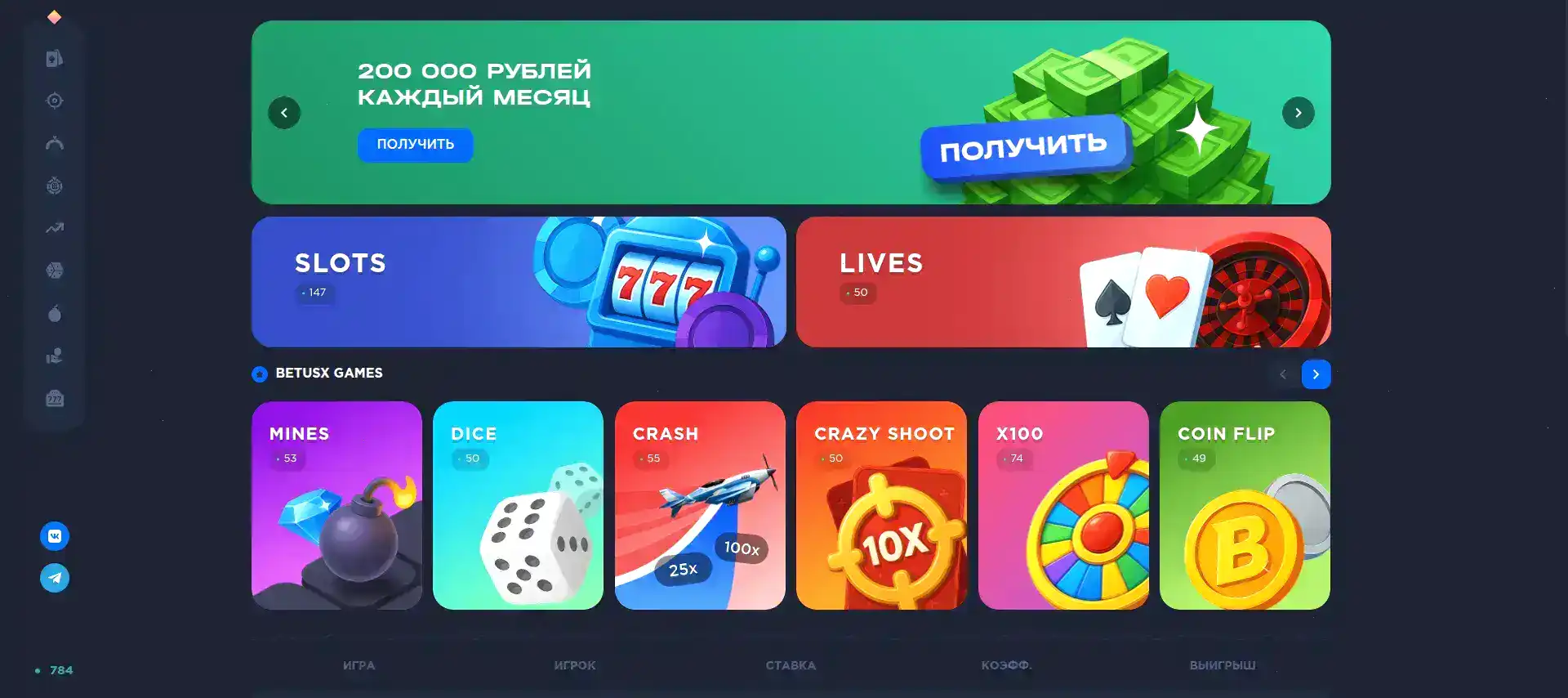VIP программа казино Анлим